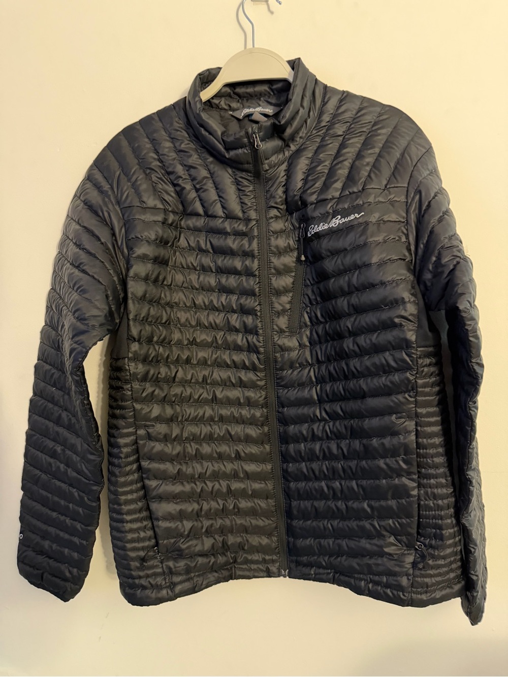 Eddie Bauer Men’s Black Lightweight Quilted Puffer Jacket